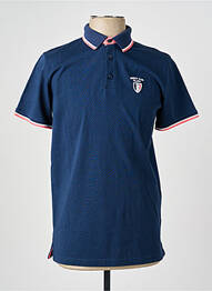 Polo tissage jersey manches courtes bleu CAMBERABERO homme
