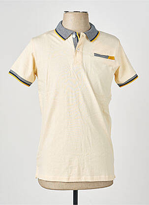 Polo tissage jersey manches courtes jaune CAMBERABERO homme