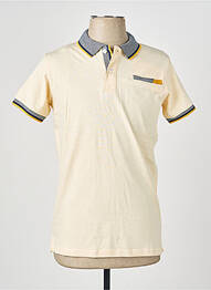 Polo tissage jersey manches courtes jaune CAMBERABERO homme
