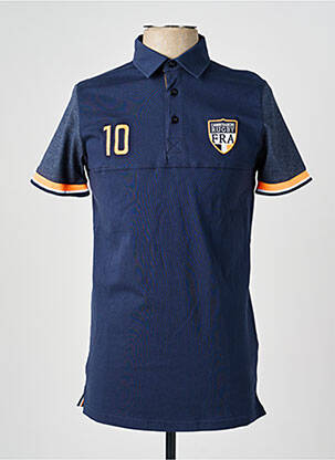Polo tissage jersey manches courtes bleu CAMBERABERO homme
