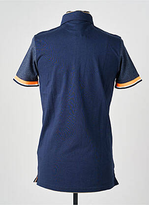 Polo tissage jersey manches courtes bleu CAMBERABERO homme