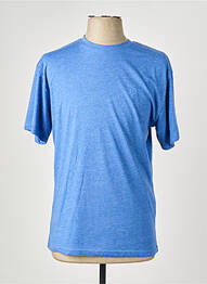 T-shirt tissage chiné manches courtes bleu BILL TORNADE homme
