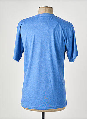 T-shirt tissage chiné manches courtes bleu BILL TORNADE homme