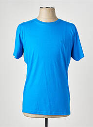 T-shirt broderie manches courtes bleu BILL TORNADE homme