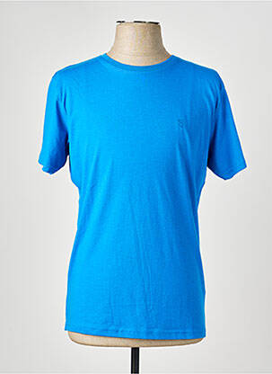 T-shirt broderie manches courtes bleu BILL TORNADE homme