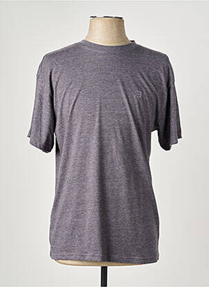 T-shirt tissage chiné manches courtes gris BILL TORNADE homme
