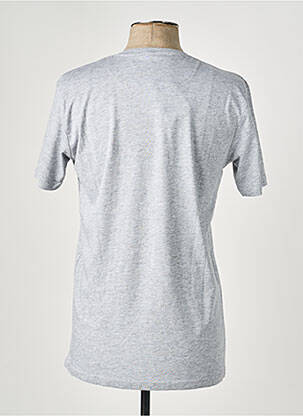 T-shirt tissage chiné manches courtes gris clair BILL TORNADE homme
