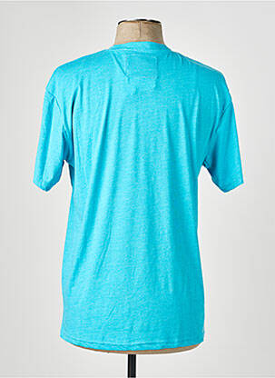 T-shirt tissage chiné manches courtes bleu clair BILL TORNADE homme