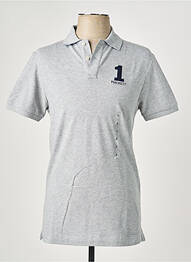 Polo tissage chiné manches courtes gris HACKETT homme