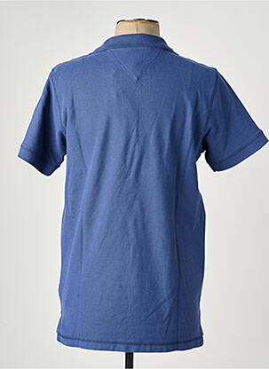 Polo stretch manches courtes bleu TOMMY HILFIGER homme