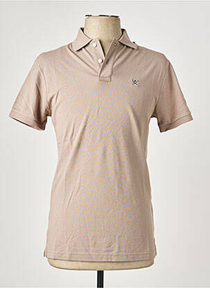Polo stretch manches courtes marron HACKETT homme