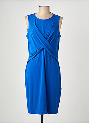 Robe mi-longue sans manche sans manche bleu BROOKS BROTHERS femme