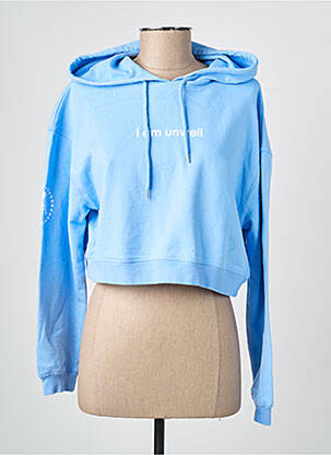 Sweat-shirt à capuche stretch manches longues bleu BARSTOOL SPORTS femme