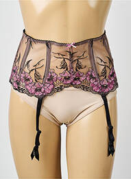Guêpière/porte-jarretelle avec armature marron AUBADE femme