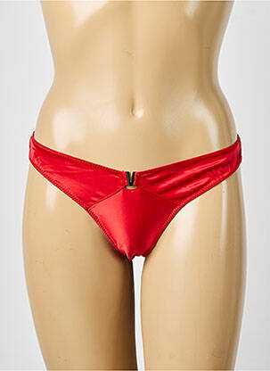String tissage satiné rouge MORGAN femme