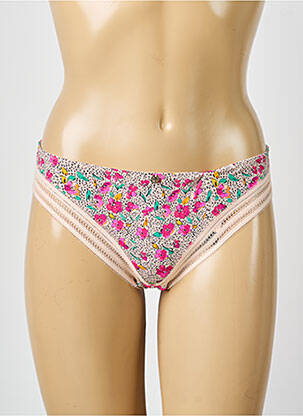 Culotte effet matière satinée rose MORGAN femme