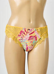 Tanga stretch jaune MORGAN femme