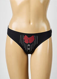 Tanga stretch noir CHANTAL THOMASS femme