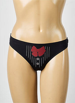 Tanga stretch noir CHANTAL THOMASS femme