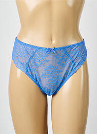 Tanga légère et transparente bleu AUBADE femme