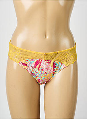 Culotte tissage satiné jaune MORGAN femme
