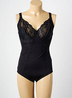 Body lingerie fermeture pressionnée noir M femme
