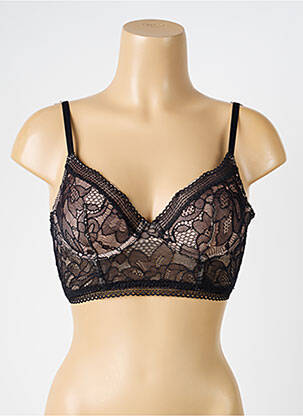 Soutien-gorge légère et transparente haut soutien-gorge moulé noir WOLFORD femme