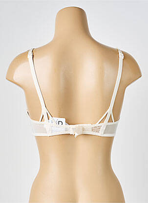 Soutien-gorge effet matière satinée haut soutien-gorge moulé beige CHANTAL THOMASS femme