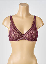 Soutien-gorge légère et transparente haut soutien-gorge emboitant rouge WOLFORD femme