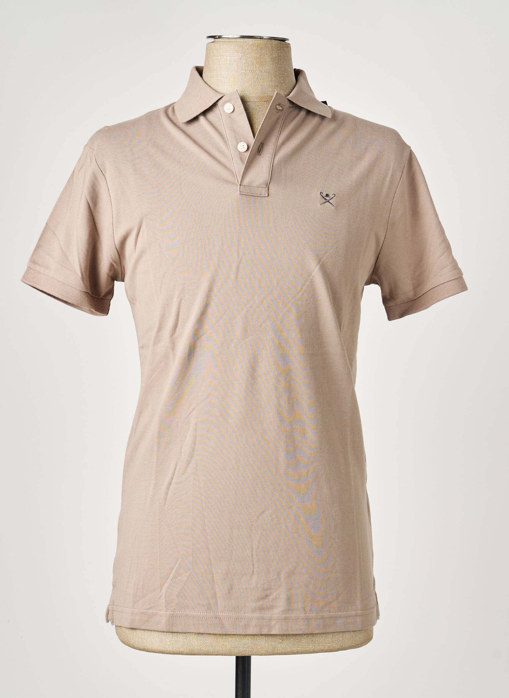 Polo stretch manches courtes marron HACKETT homme
