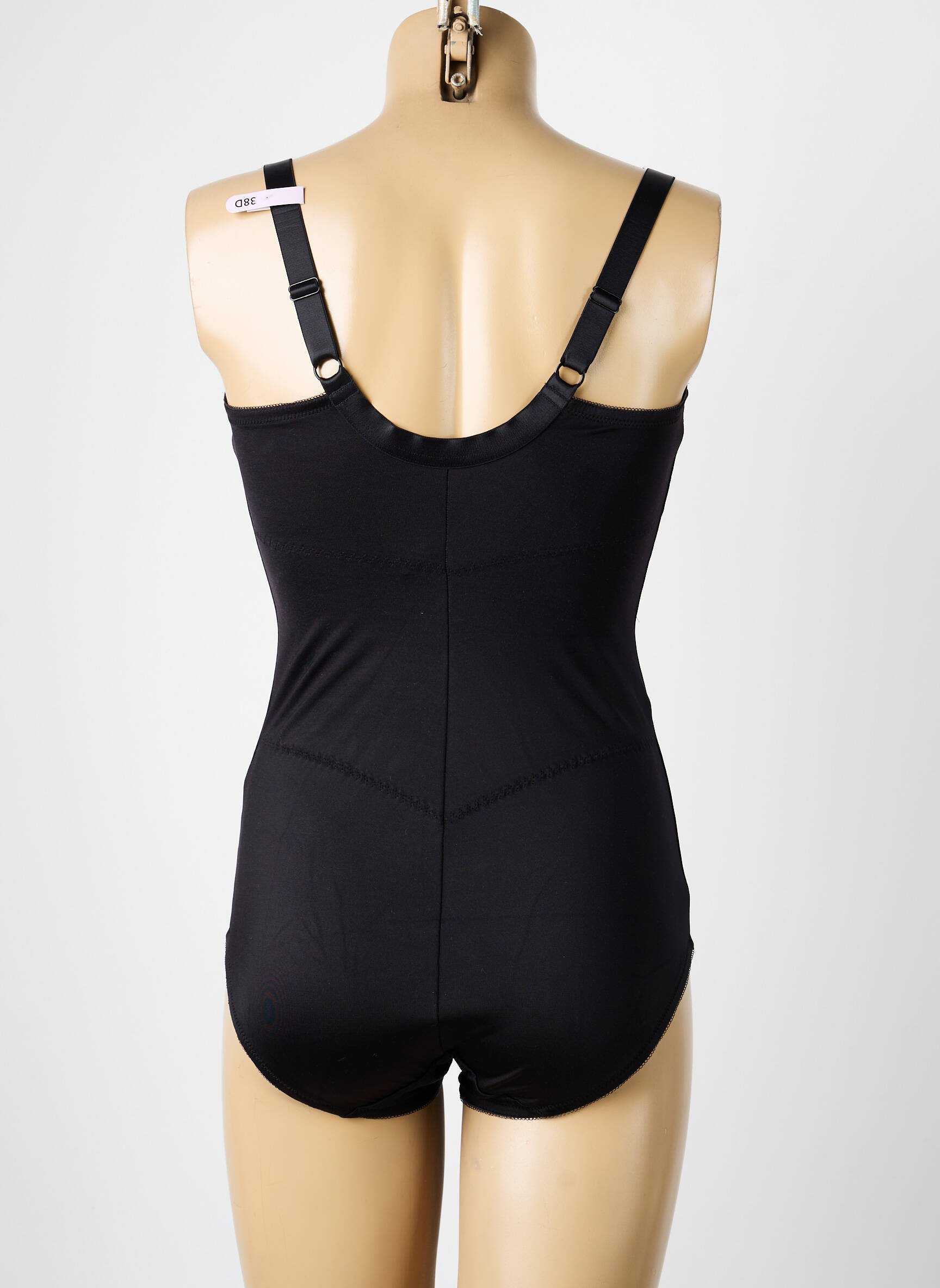 Body lingerie fermeture pressionnée noir M femme