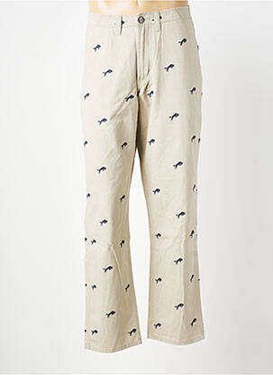 Pantalon large poches taille normale beige WRANGLER homme