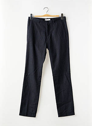 Pantalon slim tissage popeline taille normale bleu IKKS homme