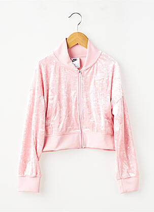 Veste casual coupe droite rose NIKE fille