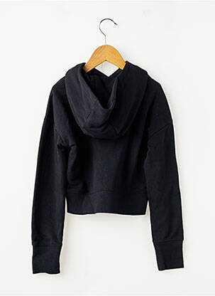 Sweat-shirt à capuche coupe droite manches longues noir NIKE fille