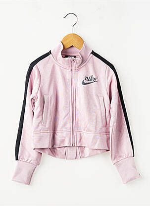 Veste casual coupe droite rose NIKE fille