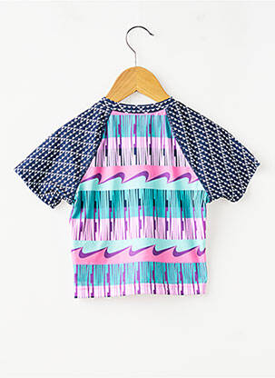 T-shirt coupe cintrée manches courtes bleu NIKE fille
