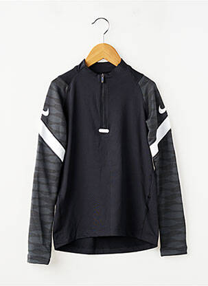 Sweat-shirt stretch manches longues noir NIKE garçon