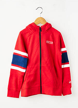 Veste casual manches longues rouge NIKE garçon