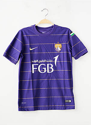 T-shirt sport football manches courtes violet NIKE garçon