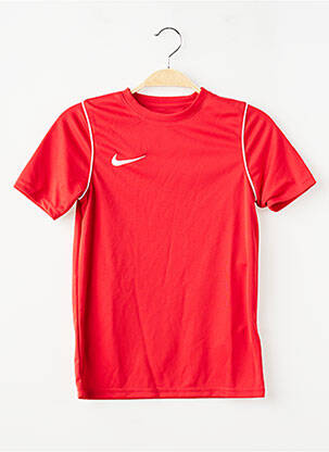 T-shirt coupe droite manches courtes rouge NIKE garçon
