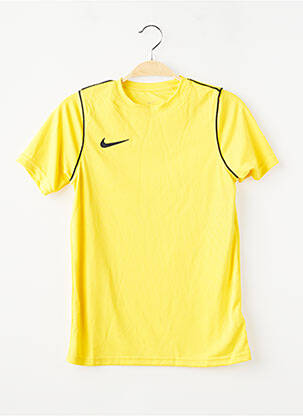 T-shirt coupe droite manches courtes jaune NIKE garçon