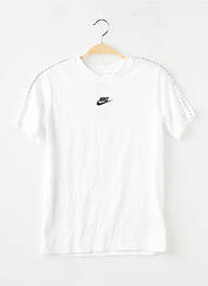 T-shirt sérigraphie floquée manches courtes blanc NIKE garçon