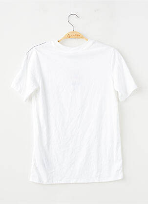 T-shirt sérigraphie floquée manches courtes blanc NIKE garçon