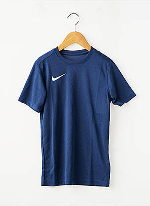 T-shirt sport football manches courtes bleu NIKE garçon