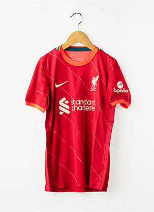 T-shirt sport football manches courtes rouge NIKE garçon