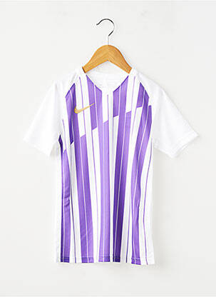 T-shirt sport football manches courtes blanc NIKE garçon