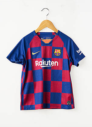 T-shirt sport football manches courtes bleu NIKE garçon