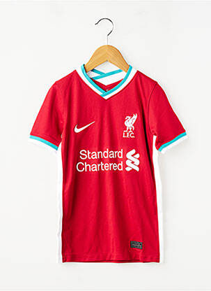 T-shirt coupe droite manches courtes rouge NIKE garçon