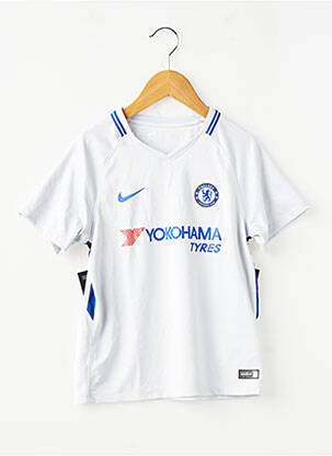 T-shirt sport football manches courtes blanc NIKE garçon